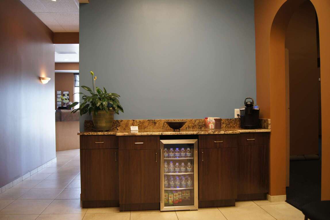 Patient amenity station Cobblestone Spine Royal Palm Beach FL